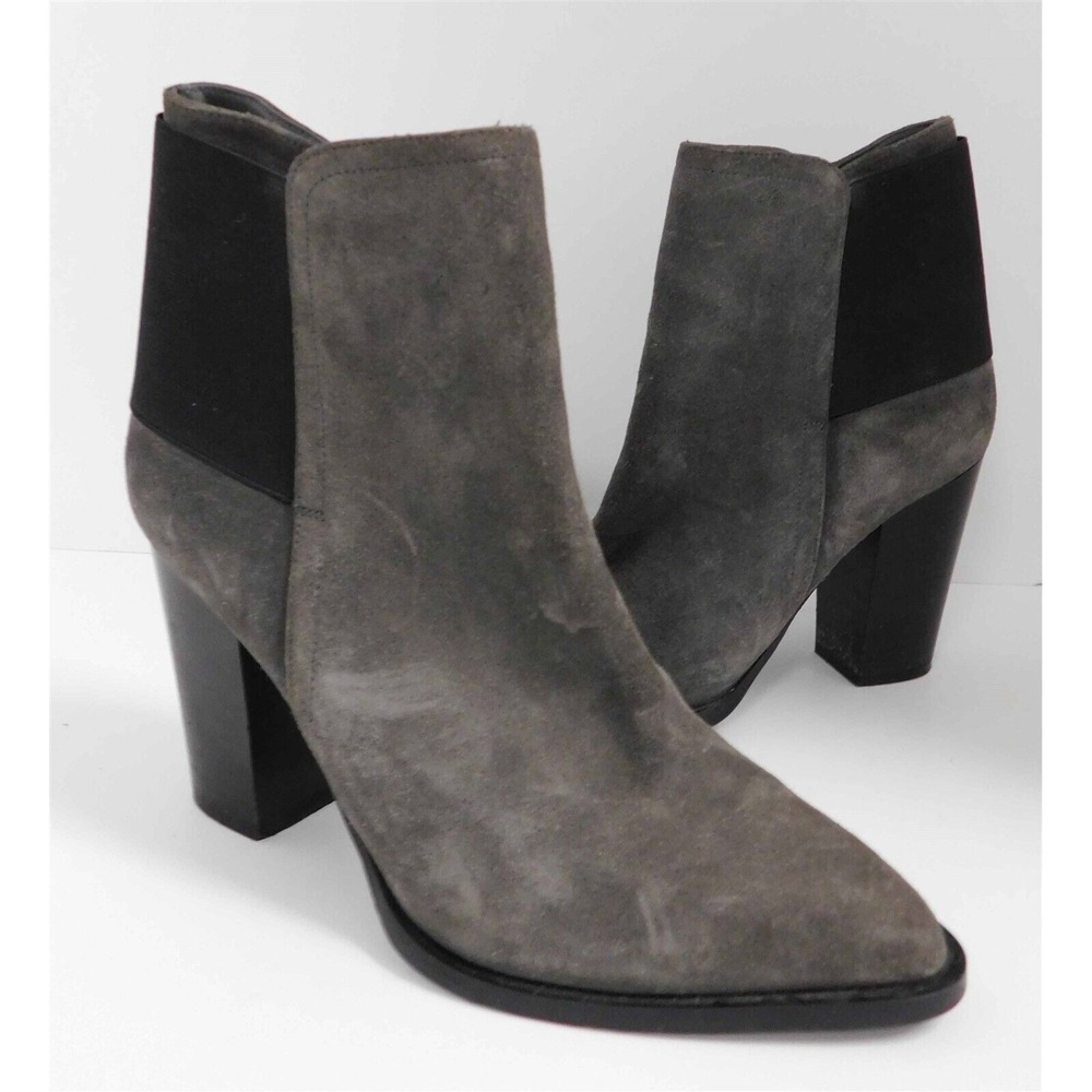 Vince Gray Suede‎ Leather Ankle Boots Italy 7.5 M